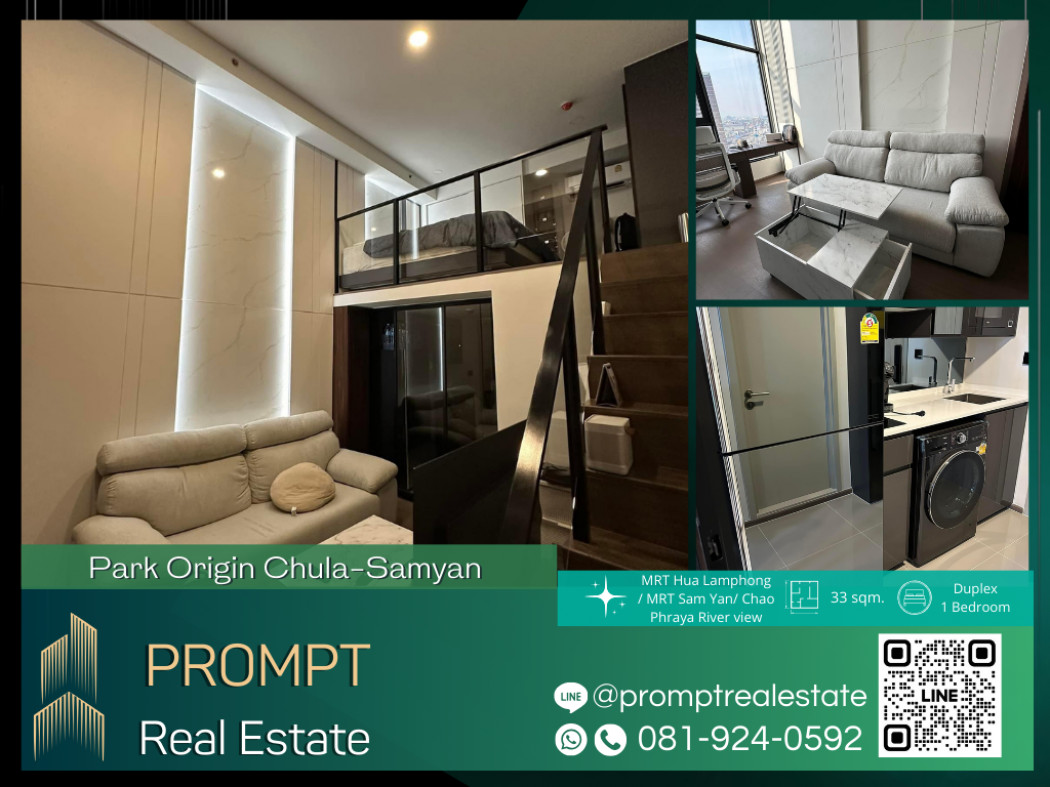 OP01555 - Park Origin Chula - Samyarn - 33 sqm - MRT Hua Lamphong- MRT Sam Yan- Chao Phraya River vi